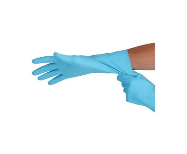 Huishoudhandschoenen Rubber Blauw, Maat M