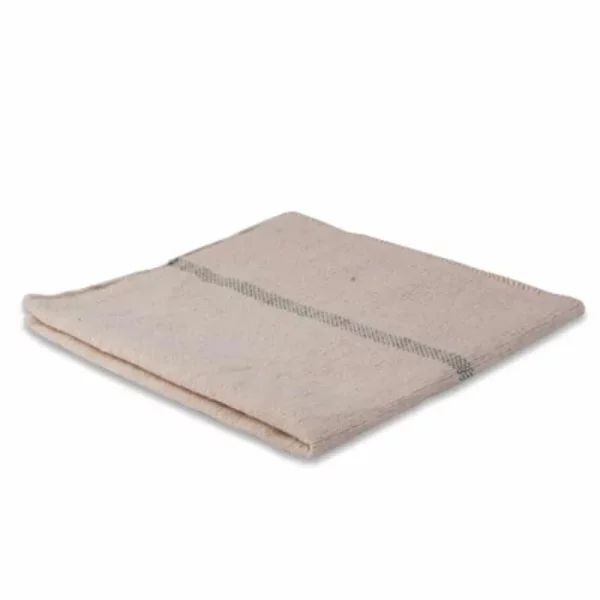 Dweil met groene streep, geruwd, 400gr/m², 60x60cm